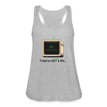405 - Women's Flowy Tank Top by Bella - heather gray - Front - Julia (174cm)