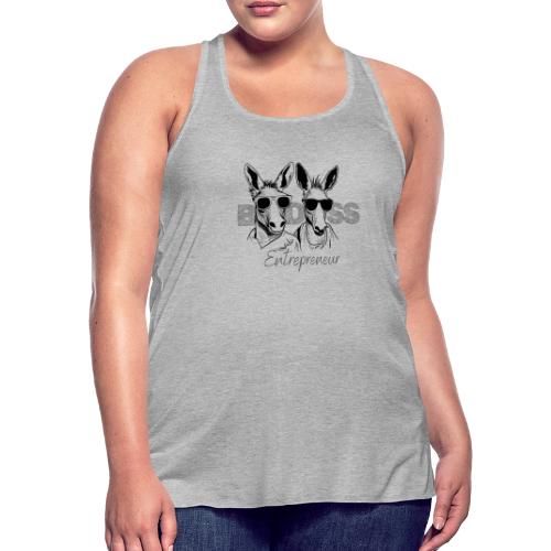 Bad Ass Entrepreneur Duo B/W - Women's Flowy Tank Top by Bella