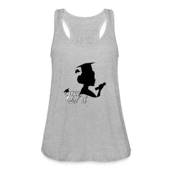 You did it congratulations graduate - Women's Flowy Tank Top by Bella - heather gray - Front - Julia (174cm)