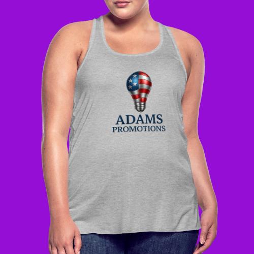 Adams promotions American flag metallic light bulb - Women's Flowy Tank Top by Bella