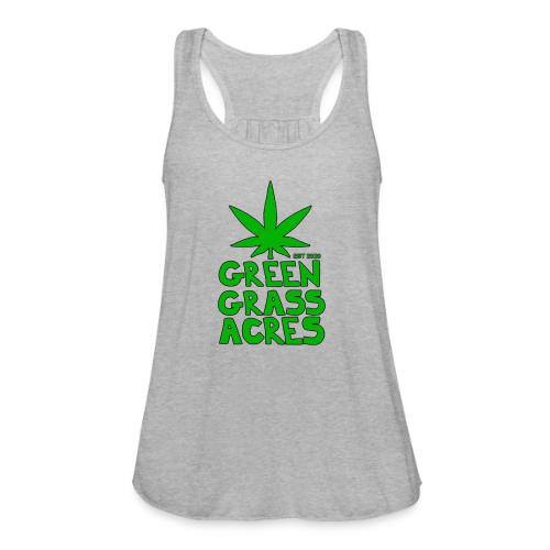 GreenGrassAcres Logo - Women's Flowy Tank Top by Bella