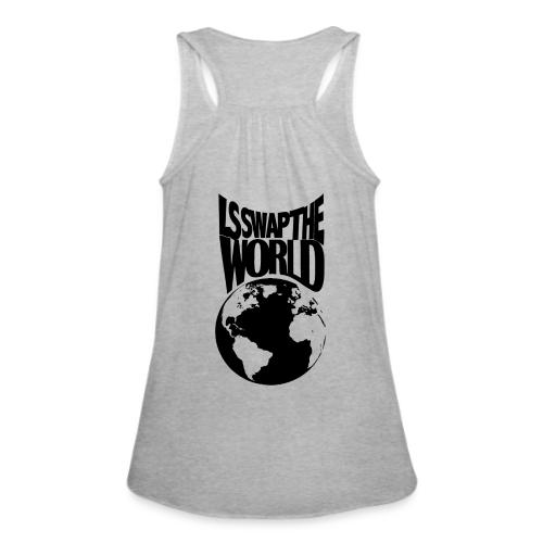 LS Swap the World (Front & Back) - Women's Flowy Tank Top by Bella