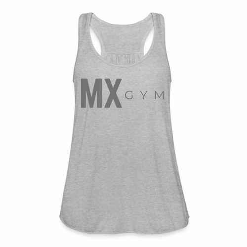 MX Gym Minimal Long Grey - Women's Flowy Tank Top by Bella