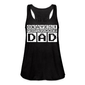 Developer Papa - Women's Flowy Tank Top by Bella - black - Front - Julia (174cm)