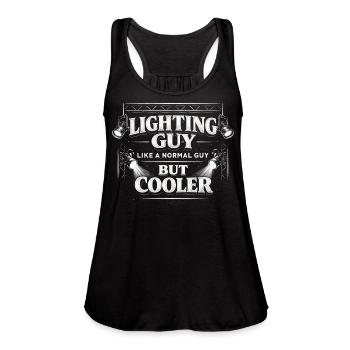 Lighting Tech Lighting Technician Lighting Guy - Women's Flowy Tank Top by Bella - black - Front - Julia (174cm)