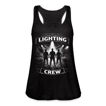 Lighting Tech Lighting Technician Lighting Crew - Women's Flowy Tank Top by Bella - black - Front - Julia (174cm)