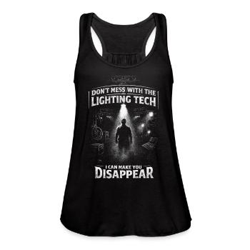 Lighting Tech Lighting Technician - Women's Flowy Tank Top by Bella - black - Front - Julia (174cm)