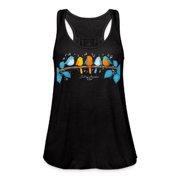 I_Will_Sing_Of_The_Goodness_Of_God_Psalm_89_1_C - Women's Flowy Tank Top by Bella - black - Front - Julia (174cm)