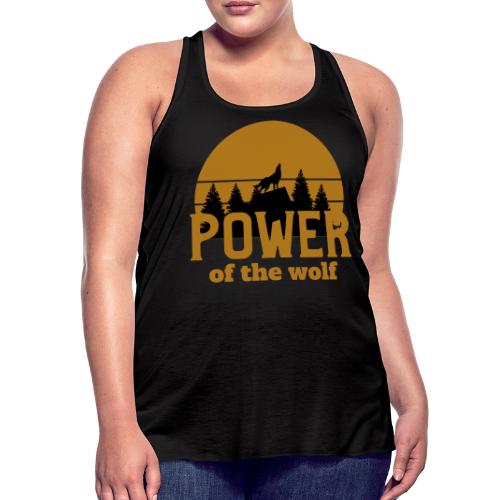 Power Of The Wolf - Women's Flowy Tank Top by Bella