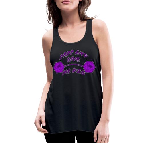 Drop and Give Me D20 - Women's Flowy Tank Top by Bella