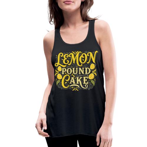 Lemon Pound Cake Vintage Flourish - Women's Flowy Tank Top by Bella