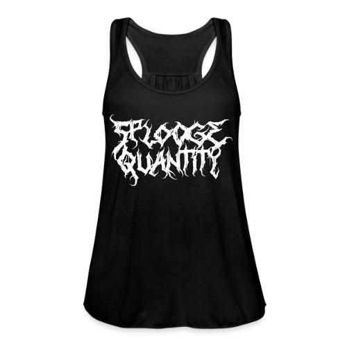 Splooge Quantity (White Text) - Women's Flowy Tank Top by Bella