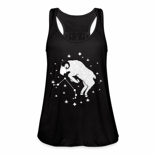 Ambitious Aries Constellation Birthday March April - Women's Flowy Tank Top by Bella