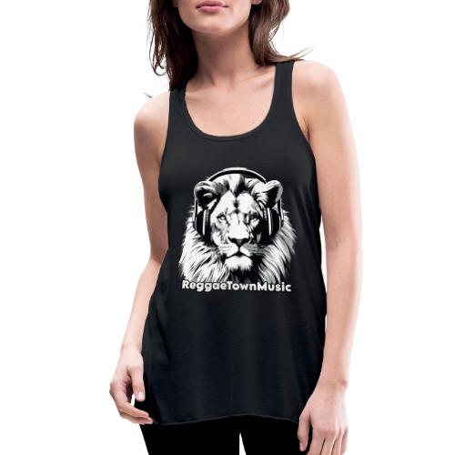 Reggae music roots lion head rasta vibes shirt - Women's Flowy Tank Top by Bella
