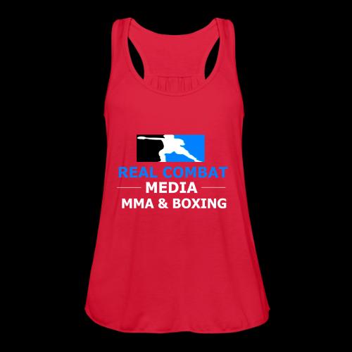 RCM MMA & BOXING Light Blue White Text - Women's Flowy Tank Top by Bella