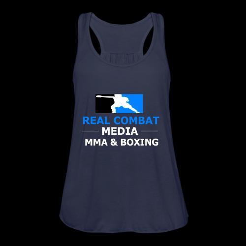 RCM MMA & BOXING Light Blue White Text - Women's Flowy Tank Top by Bella