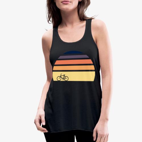 Bicycle Sunset - Women's Flowy Tank Top by Bella