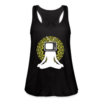 Yoga TV Television Watching TV Series Movie Gift - Women's Flowy Tank Top by Bella - black - Front - Julia (174cm)