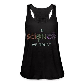 Atom Neutron Formula Physical Science Physics - Women's Flowy Tank Top by Bella - black - Front - Julia (174cm)