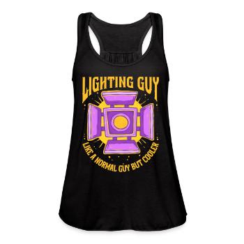 Lighting Tech Lighting Technician Lighting Guy - Women's Flowy Tank Top by Bella - black - Front - Julia (174cm)