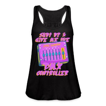 Lighting Tech Lighting Technician - Women's Flowy Tank Top by Bella - black - Front - Julia (174cm)