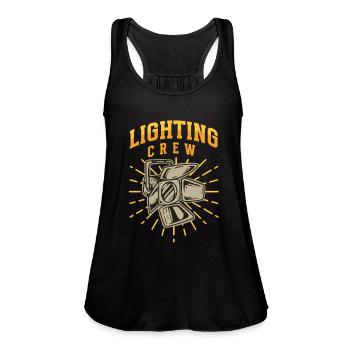 Lighting Tech Lighting Technician Lighting Crew - Women's Flowy Tank Top by Bella - black - Front - Julia (174cm)