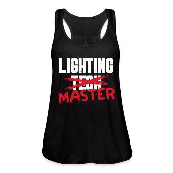 Lighting Tech Lighting Technician Lighting Master - Women's Flowy Tank Top by Bella - black - Front - Julia (174cm)
