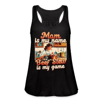 Beef Stew - Women's Flowy Tank Top by Bella - black - Front - Julia (174cm)