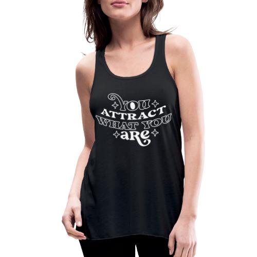 Law of Attraction Typography Manifest Quote - Women's Flowy Tank Top by Bella