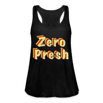 Zero pressure. - Women's Flowy Tank Top by Bella - black - Front - Julia (174cm)