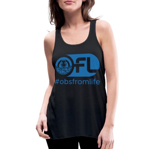 Observations from Life Logo with Hashtag - Women's Flowy Tank Top by Bella