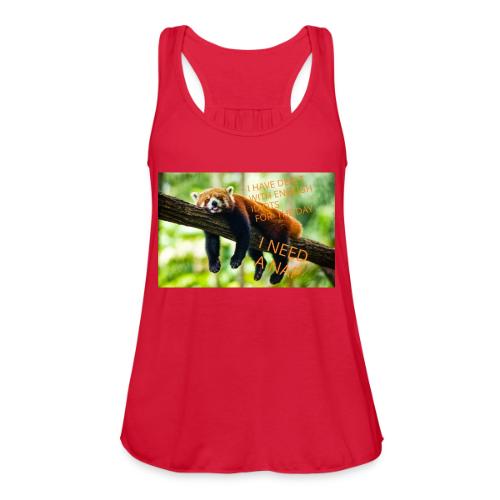 Fox napping meme - Women's Flowy Tank Top by Bella