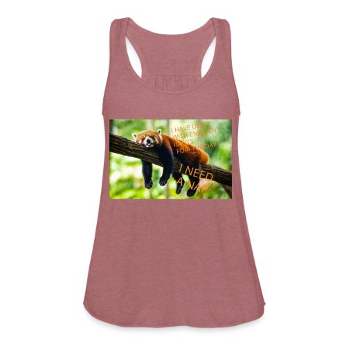 Fox napping meme - Women's Flowy Tank Top by Bella