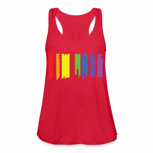 New York design Rainbow - Women's Flowy Tank Top by Bella