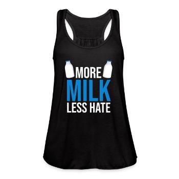 Milk - Women's Flowy Tank Top by Bella - black - Front - Julia (174cm)