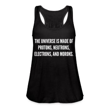 The Universe Is Made Of Protons. - Women's Flowy Tank Top by Bella - black - Front - Julia (174cm)