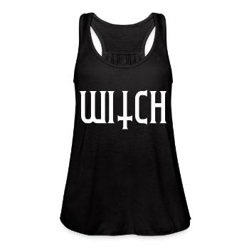 Witch - Women's Flowy Tank Top by Bella - black - Front - Julia (174cm)
