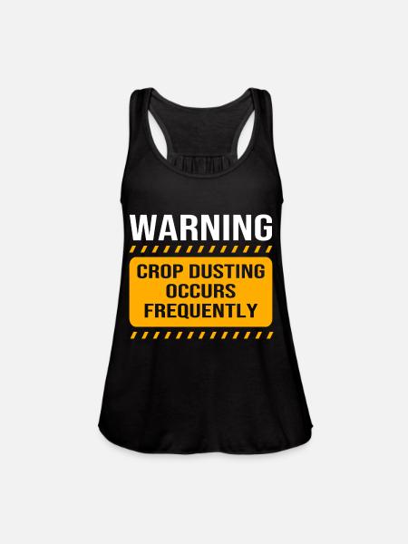 Crop Dusting Agricultural Aircraft Crop Duster - Women's Flowy Tank Top by Bella - black