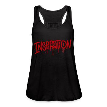 inspiration - Women's Flowy Tank Top by Bella - black - Front - Julia (174cm)