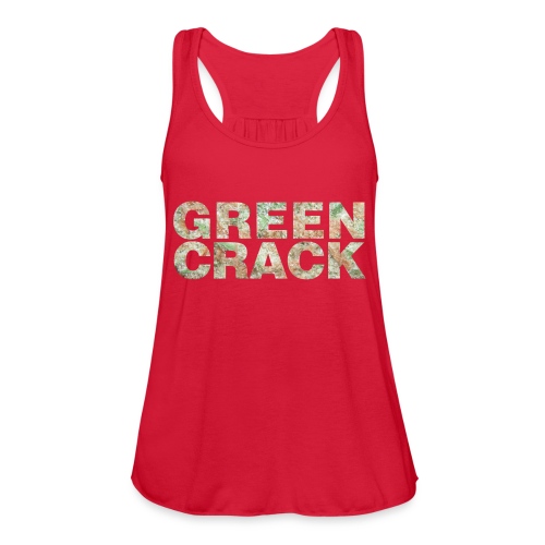 GREEN CRACK.png - Women's Flowy Tank Top by Bella