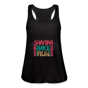 Triathlon - Women's Flowy Tank Top by Bella - black - Front - Julia (174cm)
