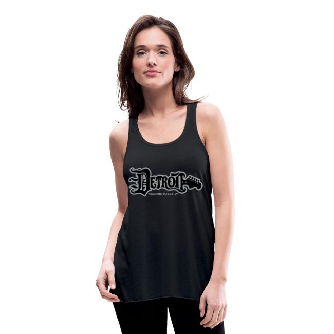 DETROIT GUITAR WTTD BLK SLR REG FONT