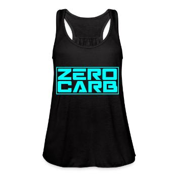Zero Carb - Women's Flowy Tank Top by Bella - black - Front - Julia (174cm)