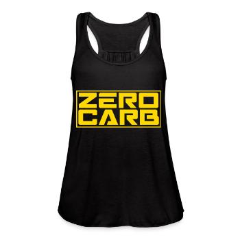 Zero Carb - Women's Flowy Tank Top by Bella - black - Front - Julia (174cm)
