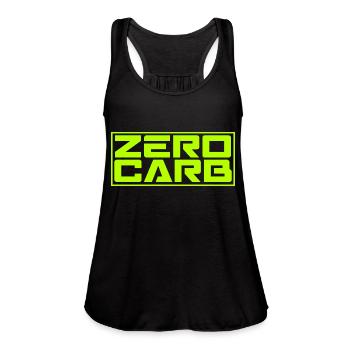 Zero Carb - Women's Flowy Tank Top by Bella - black - Front - Julia (174cm)