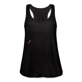 INSPIRE - Women's Flowy Tank Top by Bella - black - Front - Julia (174cm)