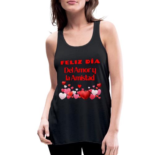 Design Happy Day of Love and Friendship, February. - Women's Flowy Tank Top by Bella