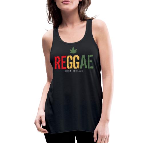 reggae jamaica relax rasta - Women's Flowy Tank Top by Bella