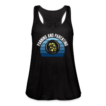 Panning And Parenting - Gold Panning Mining - Women's Flowy Tank Top by Bella - black - Front - Julia (174cm)