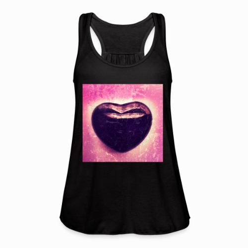 Black Onyx Heart - Women's Flowy Tank Top by Bella